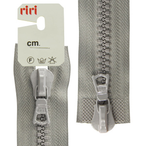 Молния riri тракторная разъёмная 2 замка, 8 мм, 85 cм, цвет 2106, серый. Арт 6016575/85/2106         