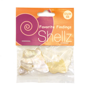 Подвеска "Shellz" Natural Butterfly River Shell Dangles. Арт 1850 00056              