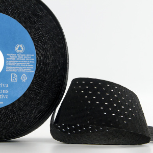 Резинка поясная решетчатая, 45 мм, 25 м, цвет 01 черный. Арт 4797-45мм-01