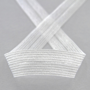 Резинка окантовочная, 16,5 мм, цвет белый. Арт 854214012H1199         