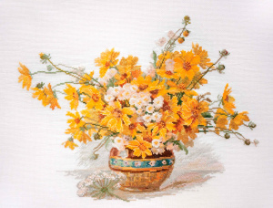 Набор для вышивания "Желтые ромашки" . Арт 06.002.57