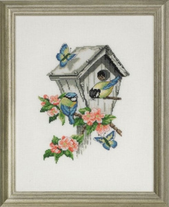 Набор для вышивания "Синицы и клетка". Арт 90-5120
