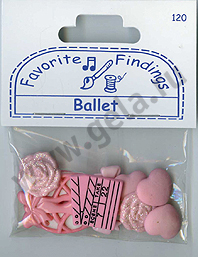 Пуговицы Favorite Findings "Балет". Арт 550000120                