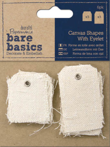 Набор декоративных элементов из ткани с люверсом "Маленькая/Большая бирка". Арт PMA174405