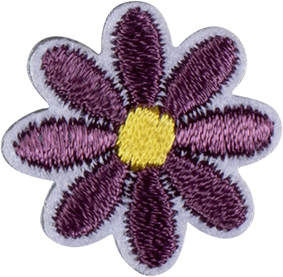 Термоаппликация "Цветок фиолетовый". Арт 42891