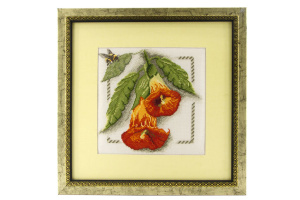 Вышитая картина "Бругманзия". Арт Модель 04.008.04        