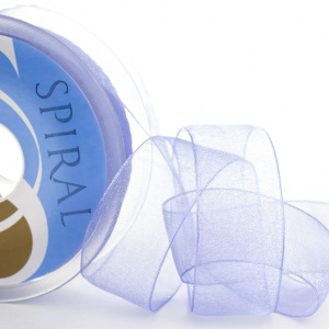 Лента органза SAFISA 39 мм, 25 м, цвет 08, сиреневый. Арт 120-38мм-08             