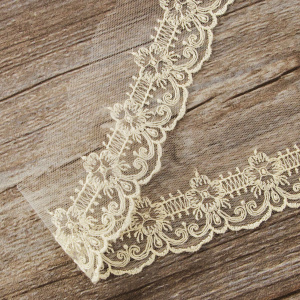 Кружево-вышивка на тюле, 20 мм. Арт 42198/58
