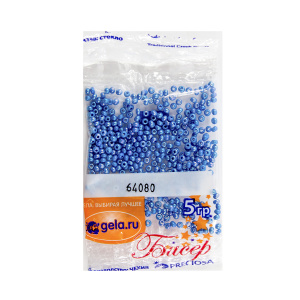 Бисер №10, 5 г., цвет 64080. Арт G 64080