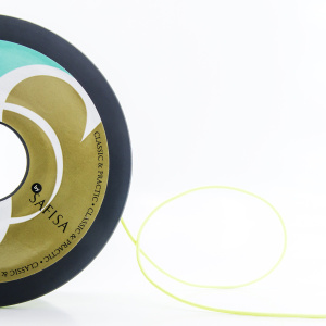 Резинка шляпная SAFISA, 1,5 мм, 25 м, цвет 201 неоновый желтый. Арт 4730-1,5мм-201