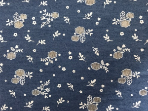 Ткань джинс FD "Букет-2". Арт 25996