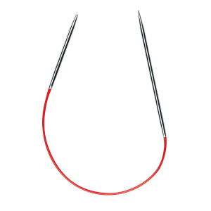 Спицы, круговые носочные, супергладкие, никелированная латунь, addiSockenwunder LACE №3.25, 25 см. Арт 710-7/3.25-25