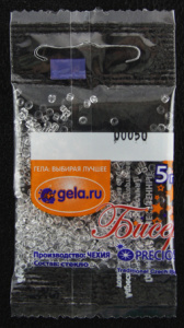 Бисер Preciosa №10, 5 г., цвет №00050 хрустальный. Арт G 00050