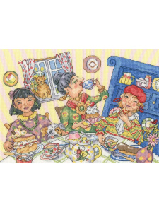 Набор для вышивания "Tea And Cake". Арт XWB2