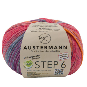 Пряжа Step 6 Irish Rainbow Colours, 75% шерсть, 25% полиамид, 410 м, 150 г. Арт 97826-0632