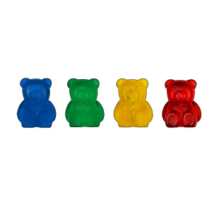 Наконечники addiBears для спиц, стопперы, 4 размера, 4 цвета, 8 шт. Арт 402-2