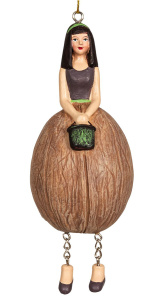 Фигурка декоративная, Blumenmädchen "Грецкий орех". Арт 850066-900