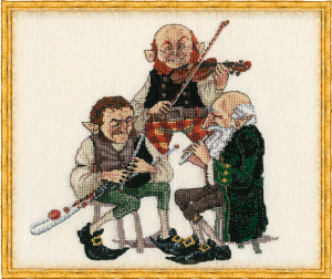 Набор для вышивания "Uilleann pipe-Mus A" (Музыкальная труба Уиллена). Арт 13-A009 K