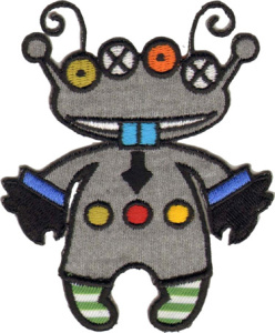 Термоаппликация HKM "Монстр с голубыми зубами". Арт 32024/1SB