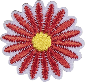 Термоаппликация "Цветок красный". Арт 42909