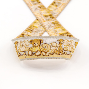 Лента жаккардовая SAFISA, 33 мм, 15 м, цвет 03. Арт 9243-33мм-03