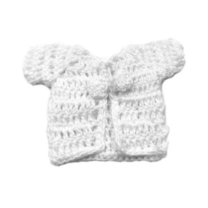 Кофта вязаная мини (ручная вязка). Арт 29561/бел