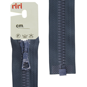 Молния riri тракторная разъёмная 1 замок, 6 мм, 80 cм, цвет 2124, серо-голубой темный. Арт 5753720/80/2124         