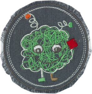 Термоаппликация HKM "Зеленое облако". Арт 30426/1SB