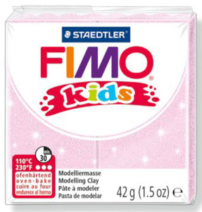 Полимерная глина FIMO "Kids", уп. 42 г, цвет перламутровый светло-розовый. Арт 8030-206