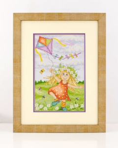 Вышитая картина "Воздушный змей". Арт Модель 07.001.06