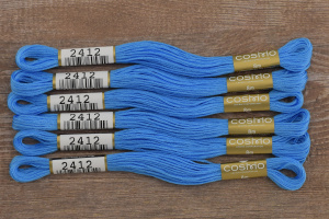 Мулине COSMO однотонный цвет  2412      . Арт 25-6/2412      