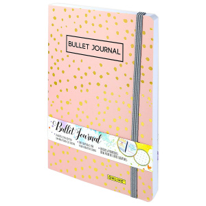 Скетчбук "Bullet Journal" с разметкой, А5, 72 листа. 120г/м2, дизайн обложки "Spotlights Rose". Арт 70042
