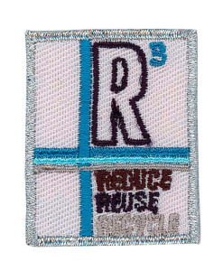 Термоаппликация HKM "R, цвет серый". Арт 35420/1SB