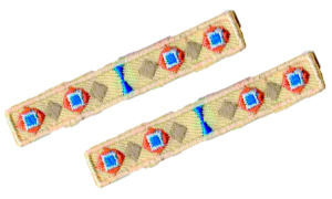 Термоаппликации HKM "Streifen mit Azthekenmuster beig". Арт 33298/SET