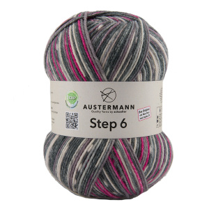 Пряжа Step 6, 75% шерсть, 25% полиамид, 410 м, 150 г. Арт 97825-0612