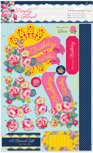 Набор бумаги с высечкой "Яркие цветы" Simply Floral. Арт PMA169119