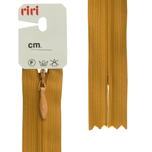 Молния потайная неразъемная, Т3, 18 см, цвет 2221, охра. Арт 6010917/18/2221         