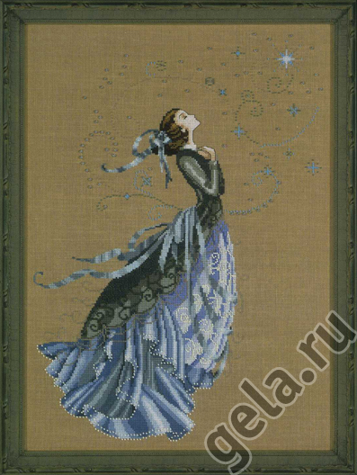 Схема для вышивания MIRABILIA "Мечтательница". Арт MD88                    