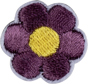 Термоаппликация "Цветок фиолетовый". Арт 42896