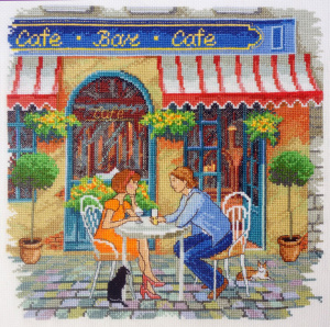 Набор для вышивания "Уличное кафе" . Арт 11.005.04