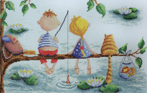 Набор для вышивания "Рыбалка" Elina Ellis illustration. Арт 15.001.15               