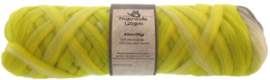 Ровница Fingerwolle, 100% шерсть, цвет мультиколорный, желтые оттенки, 50 г, 40 м. Арт 998-1700