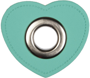 Люверс пришивной на патче HKM "Сердце". Арт 1202/25