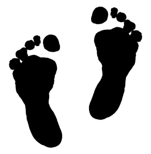 Штамп на деревянной основе "Ступни". Арт 28776000