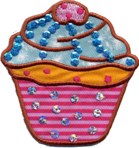 Термоаппликация HKM "Мафин с паетками". Арт 31172/1SB