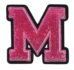 Термоаппликация с эффектом шенилл "Буква М". Арт 36423/1SB