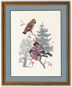 Набор для вышивания "Снигири и свиристель". Арт 12-731                  