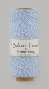 Шнур Bakers Twine  на катушке, 2 х 2 нити, 1мм, 125 м, 50г. Арт BTS2LTBL/WHT            