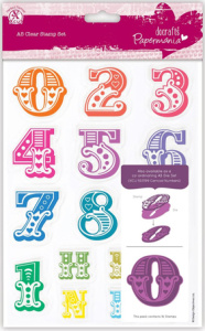 Набор штампов прозрачных "Алфавит Цифры". Арт PMA907326