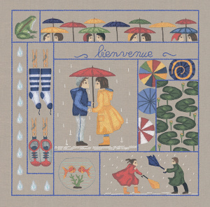 Набор для вышивания:"March" (Март), 22 х 22 см. Арт 7703